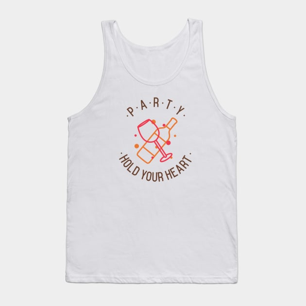 Party Hold Your Heart Tank Top by borntostudio